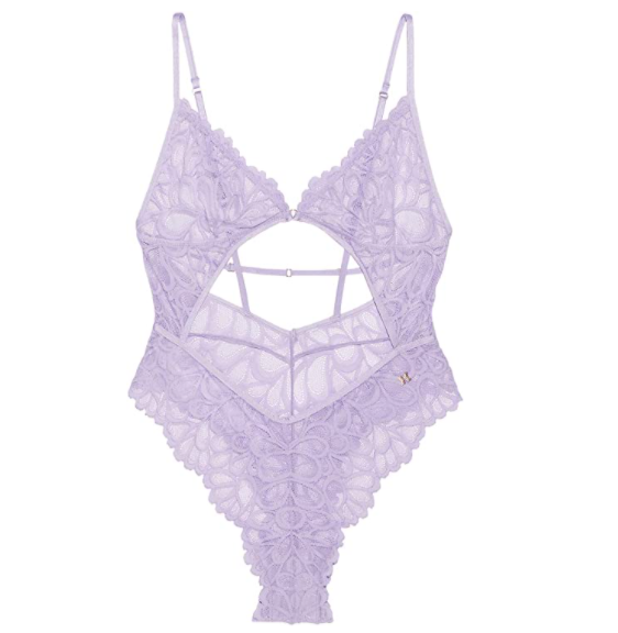Savage X fenty Multicoloured Lace Suspender, Thong And Underwire