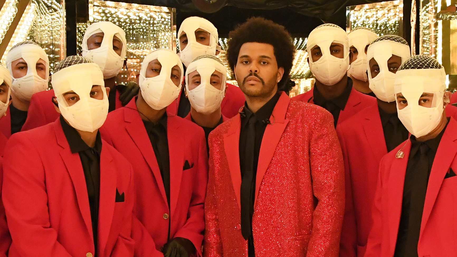 The Weeknd, pop's anti-pop star, glides through the Super Bowl halftime show