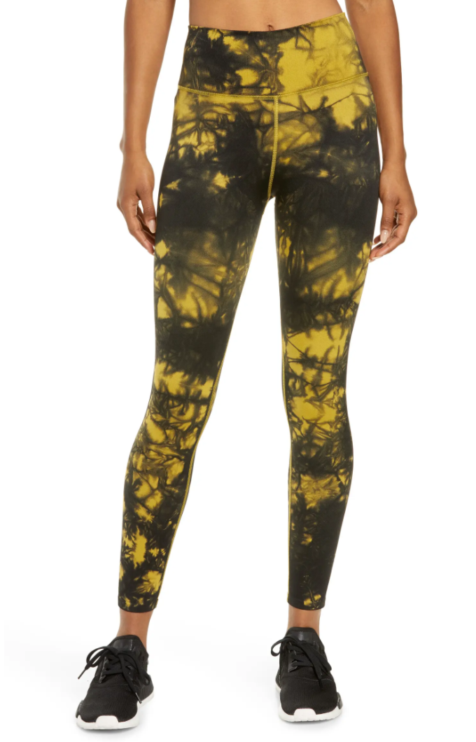 OMPU Fitted Tights Abstract Black/Yellow - BAGS & CARRIERS