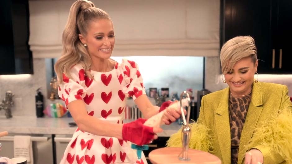 Paris Hilton Uses Cooking Utensils Covered in Crystals and More