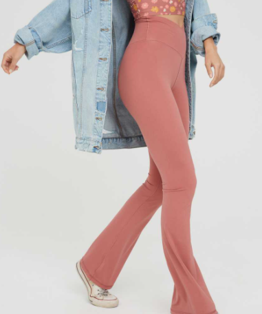 Buy OFFLINE By Aerie Real Me High Waisted Crossover Flare Legging online