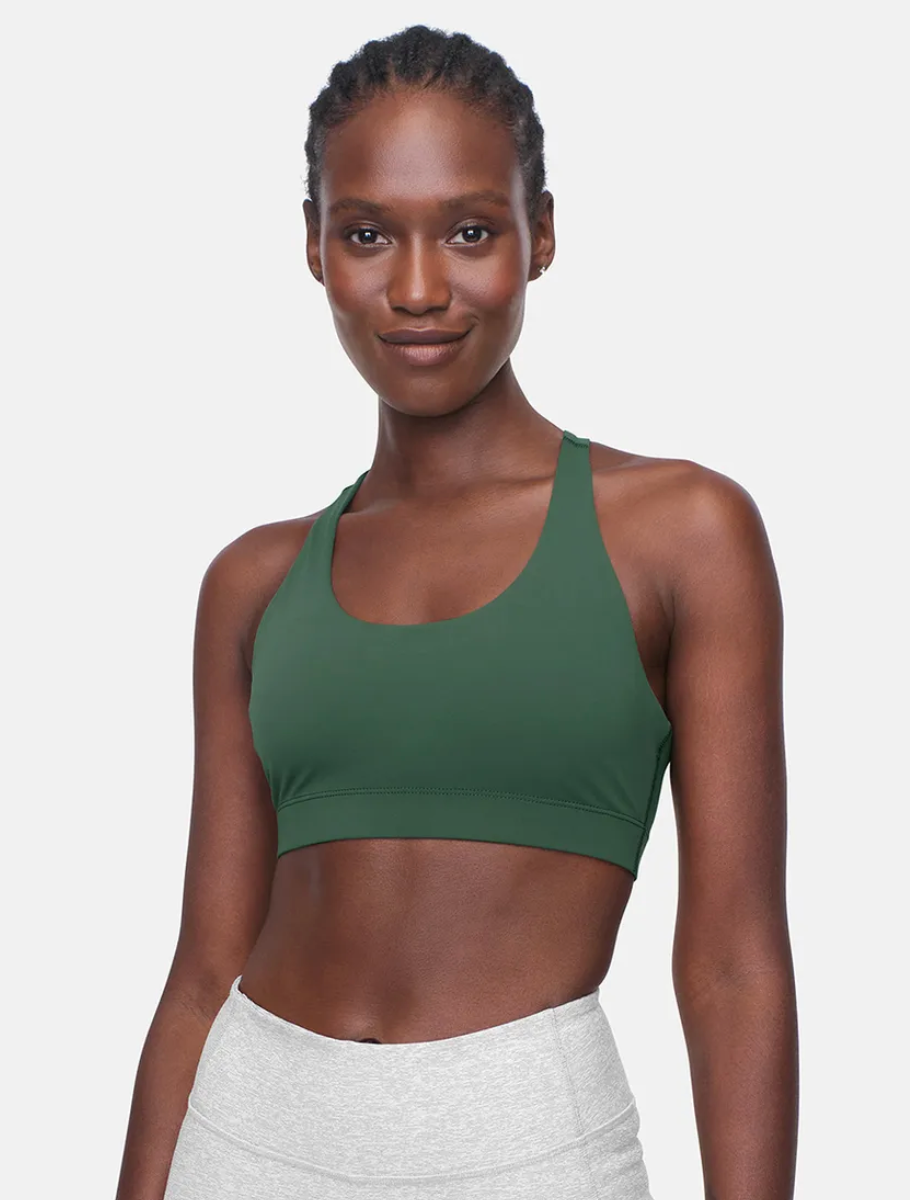 Outdoor Voices, Intimates & Sleepwear, Outdoor Voices Athena Crop Top Or  Longline Sports Bra In Hunter Green S