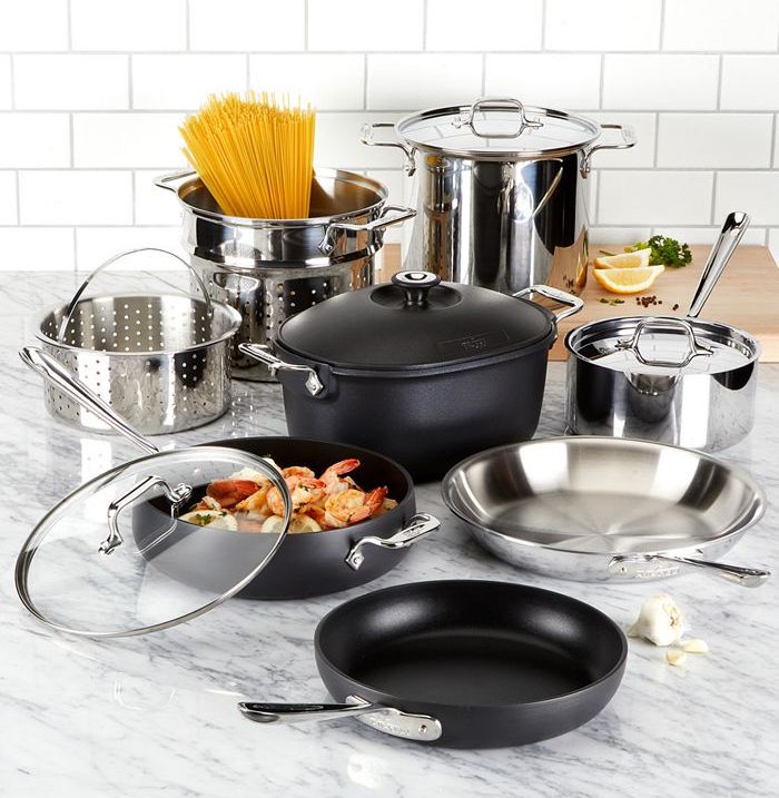 Mixed Materials 12-Pc. Cookware Set