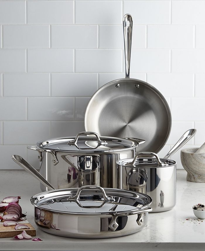 Stainless Steel 7-Pc. Cookware Set