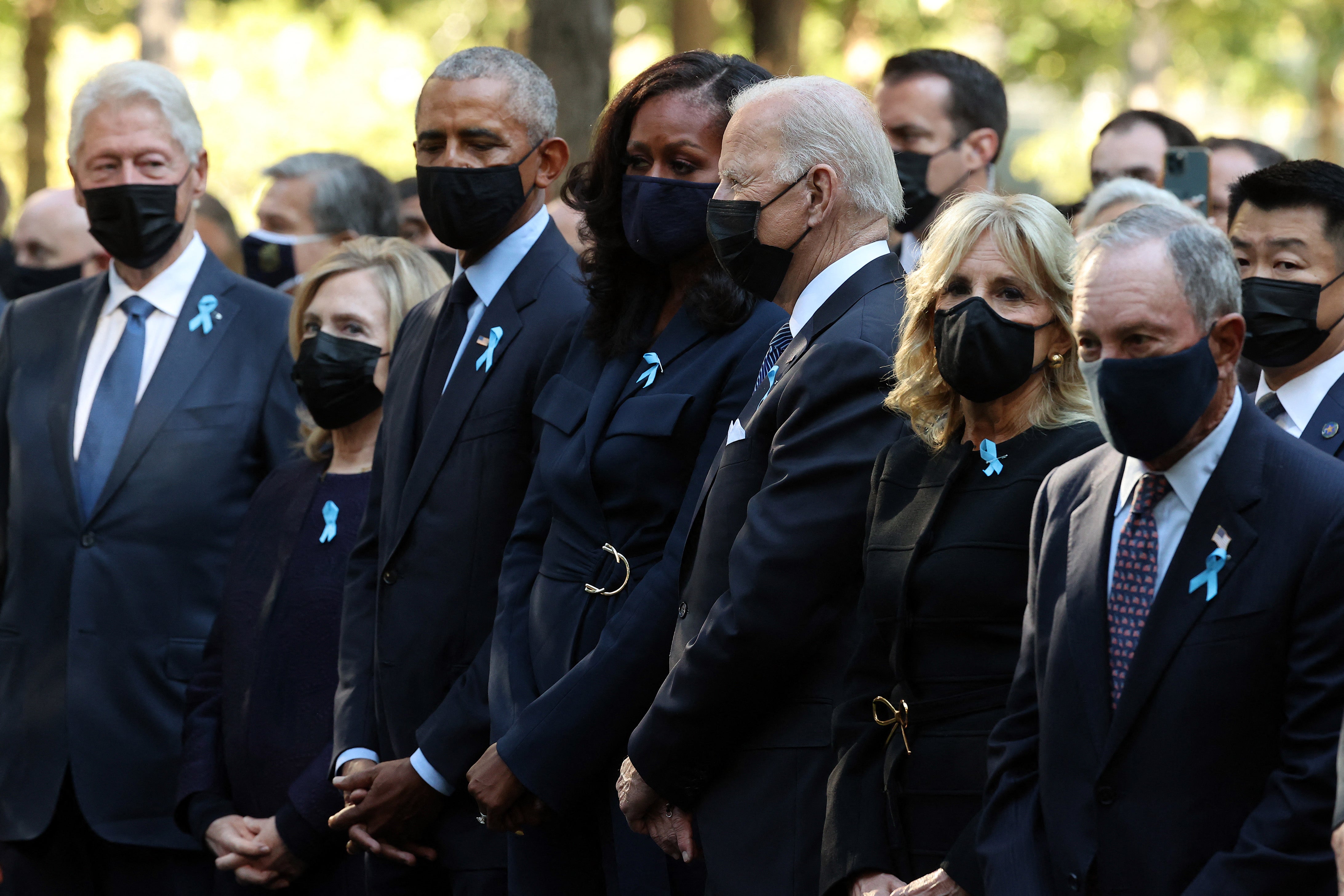 President Joe Biden Barack Obama and Bill Clinton Reunite to Mark