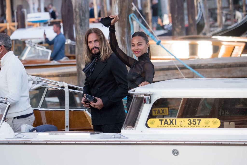 Zoe Saldana Shines in Red at Venice Film Festival Premiere with Husband  Marco Perego: Photo 4646519, 2021 Venice Film Festival, Marco Perego, Zoe  Saldana Photos