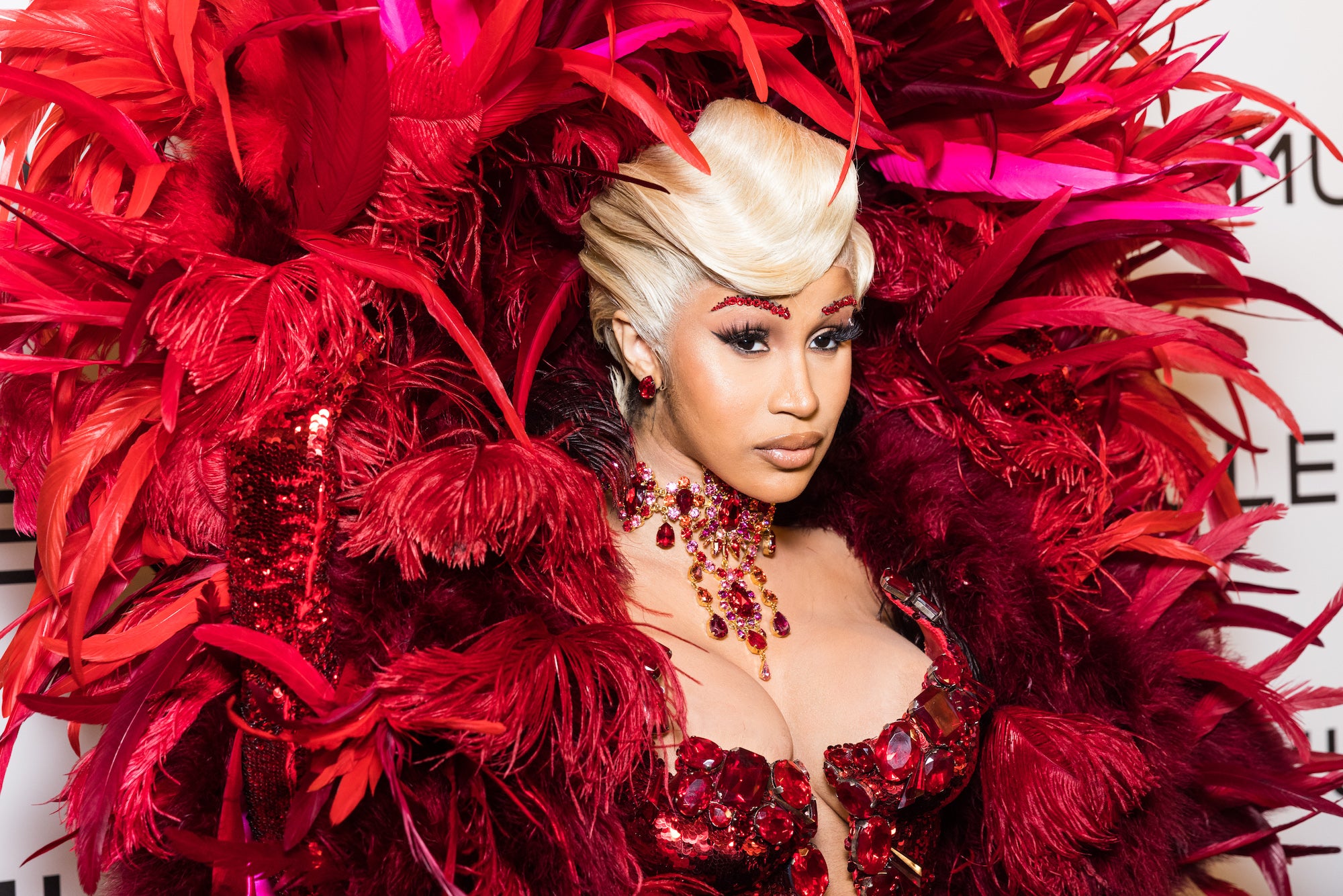 Cardi B Rocks Extravagant Look in First Public Appearance Since Giving  Birth | Entertainment Tonight