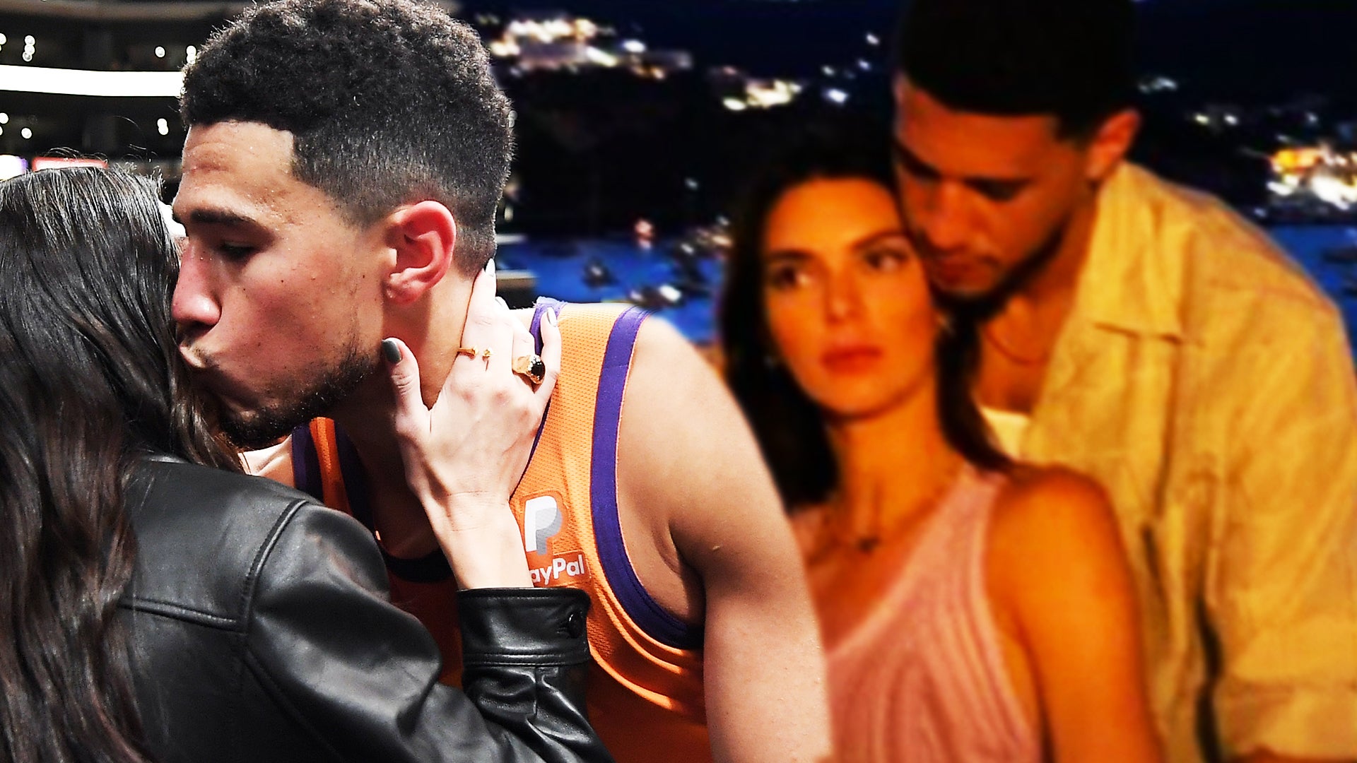 Devin Booker Kisses Kendall Jenner Courtside in Rare PDA Moment |  Entertainment Tonight