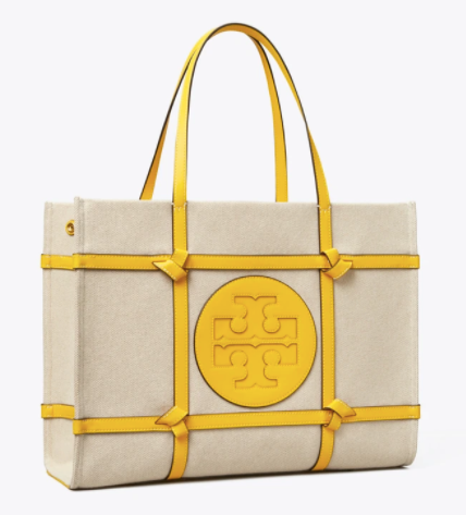 Ella Canvas Quadrant Knot Tote Bag