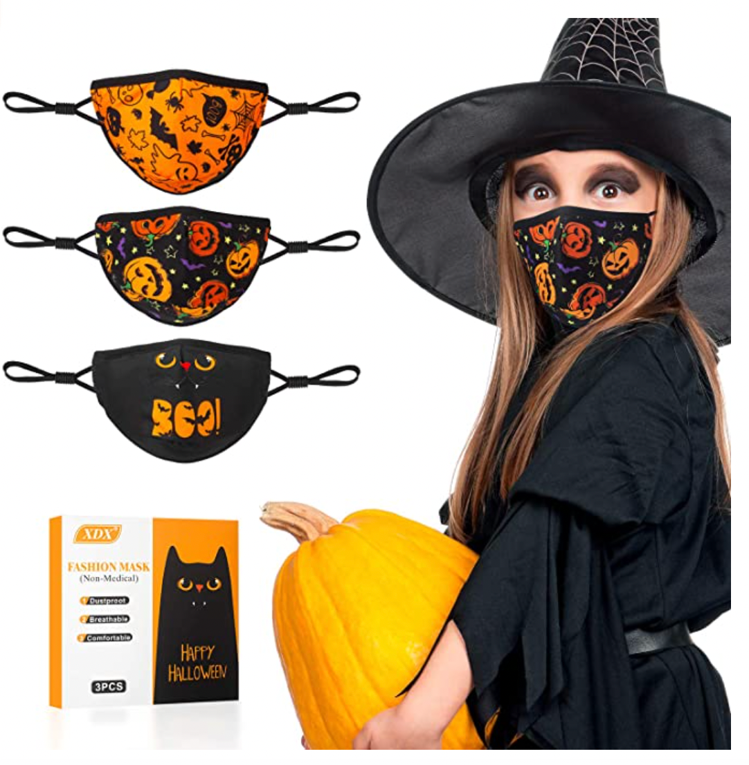 XDX Kids Face Masks, 3PCS Halloween 