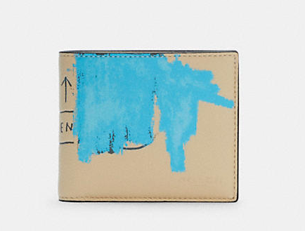 Coach X Jean Michel Basquiat Zip Card Case In Signature Canvas