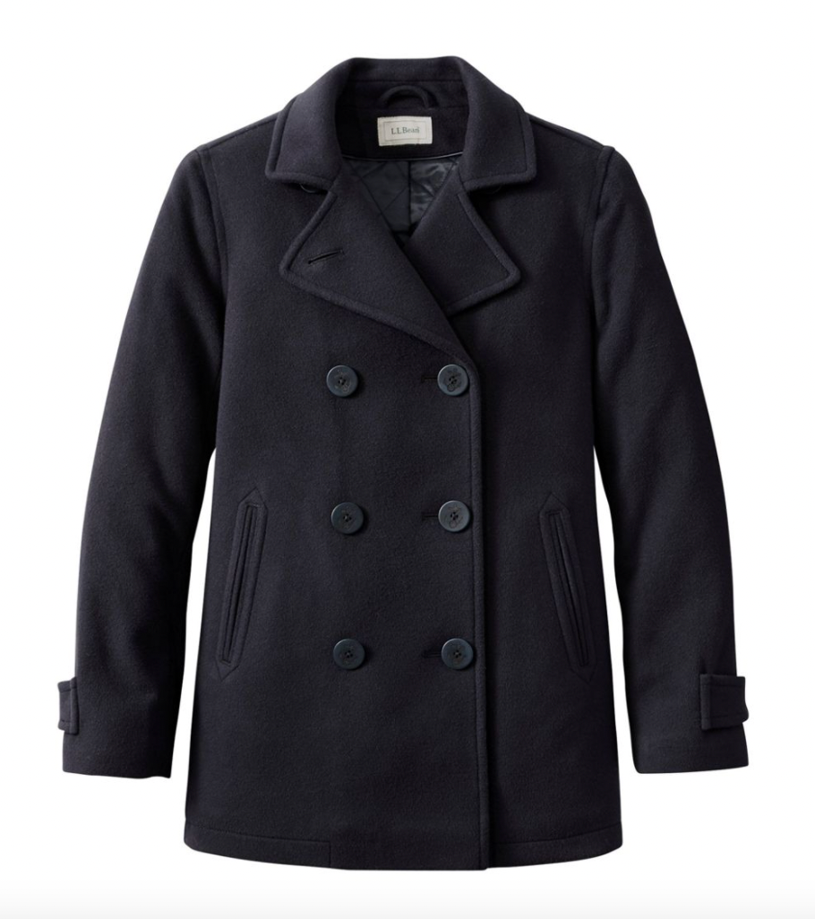 L.L. Bean Classic Lambswool Peacoat