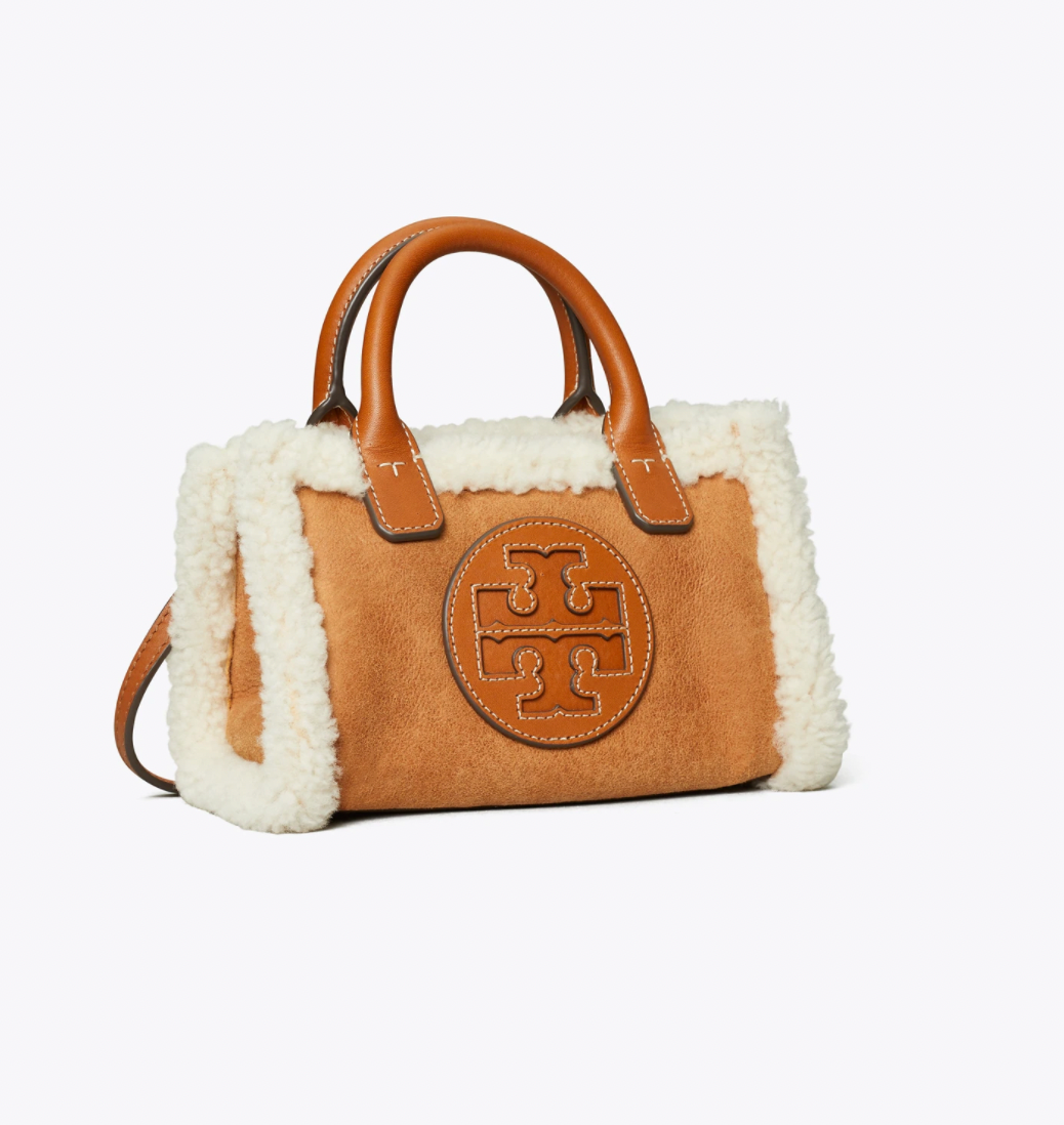 Ella Shearling Micro Tote Bag