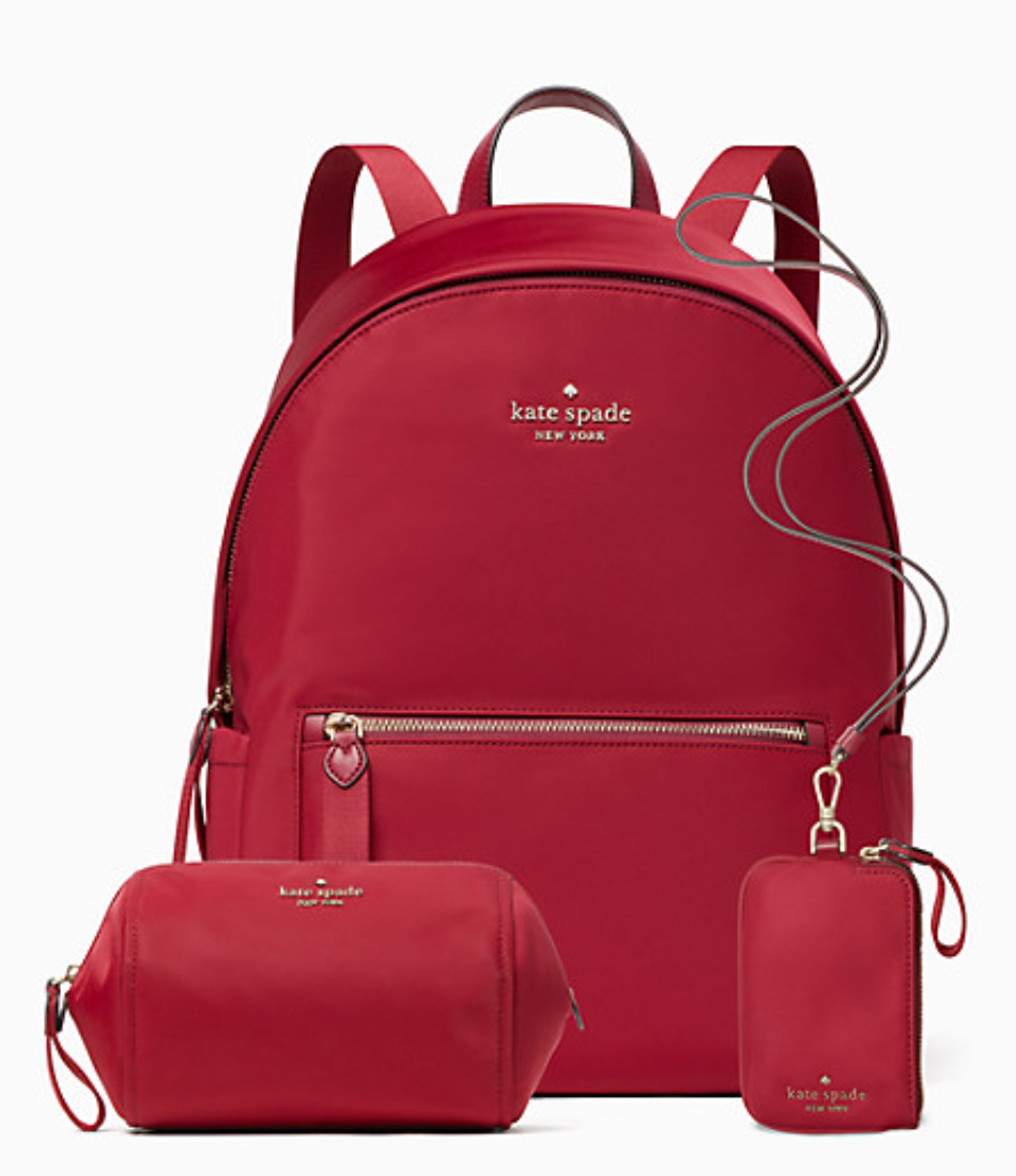 Kate Spade Red Chelsea Large Backpack