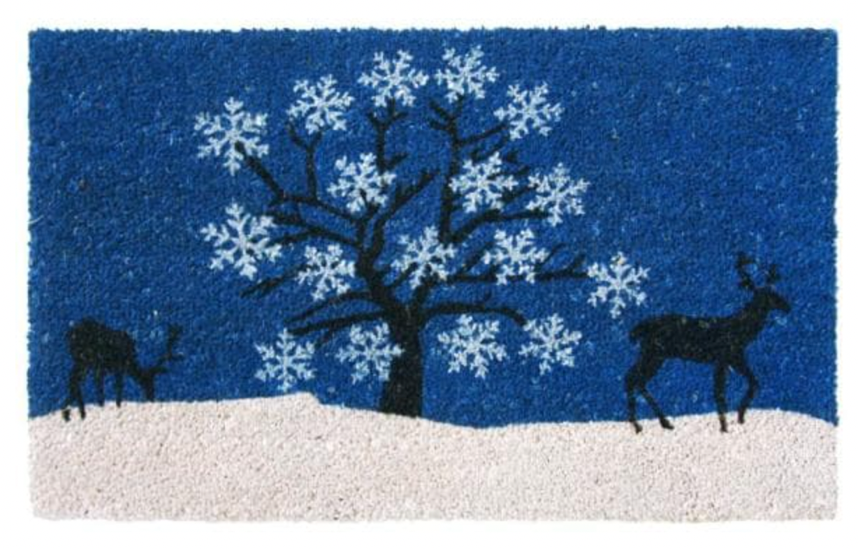 Blue Sky Holiday Door Mat