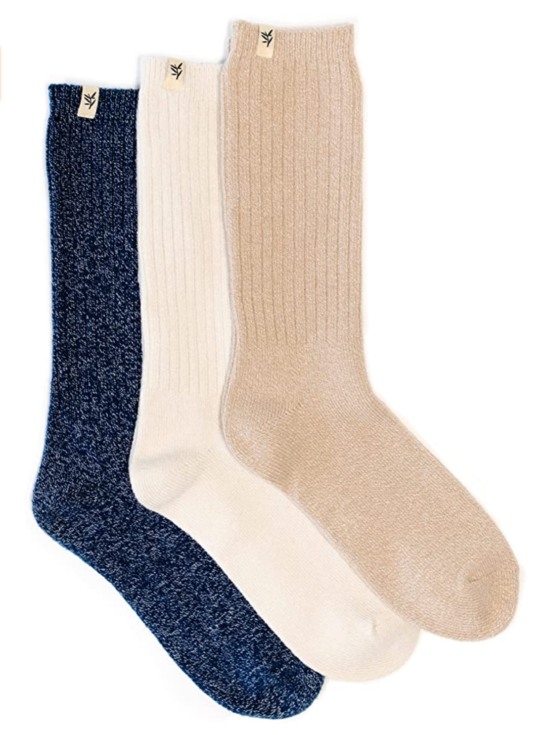 1pair Women's Cashmere Wool No-shedding Soft & Warm Floor Socks For Autumn  And Winter, Toe Socks Style