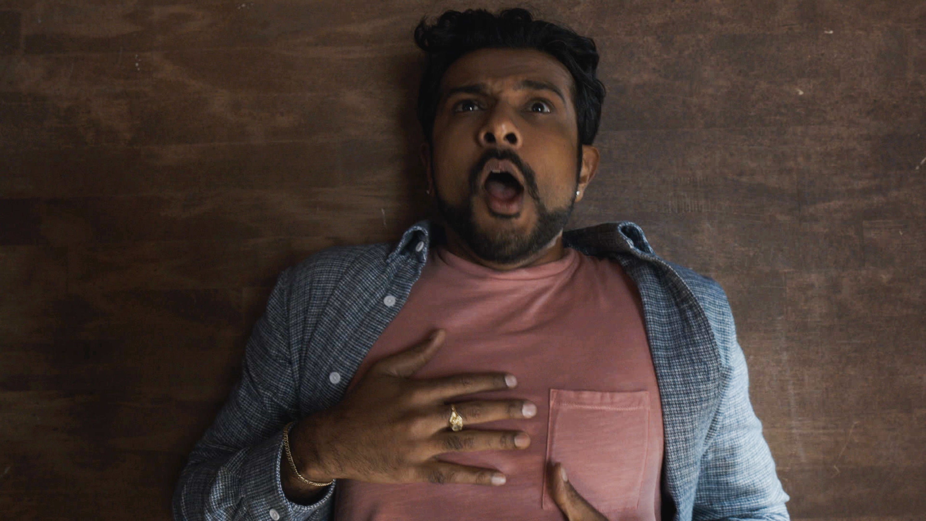 WornOnTV: Jay's Atari t-shirt on Ghosts, Utkarsh Ambudkar