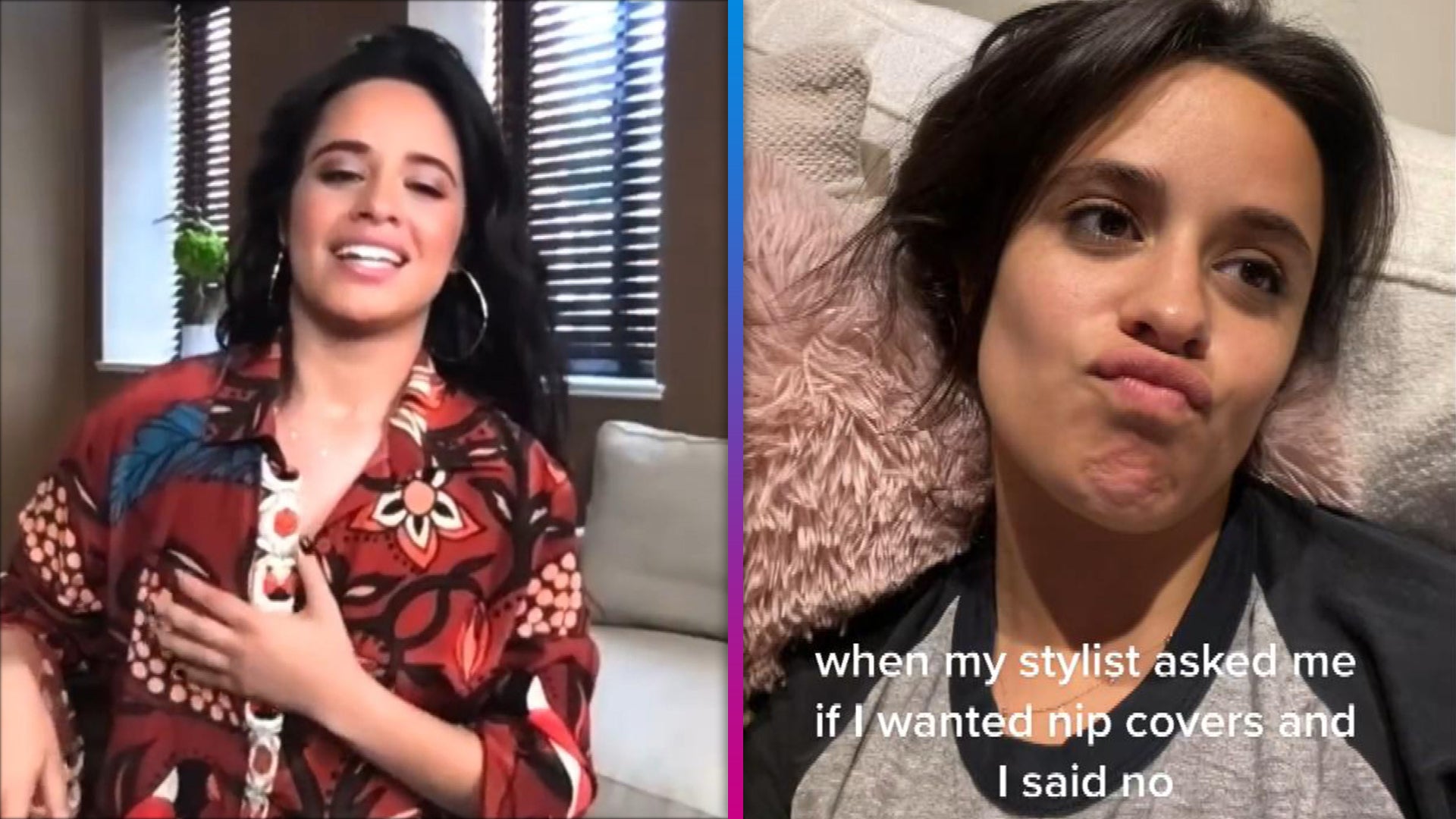 Watch Camila Cabello React to Her Live TV Wardrobe Malfunction