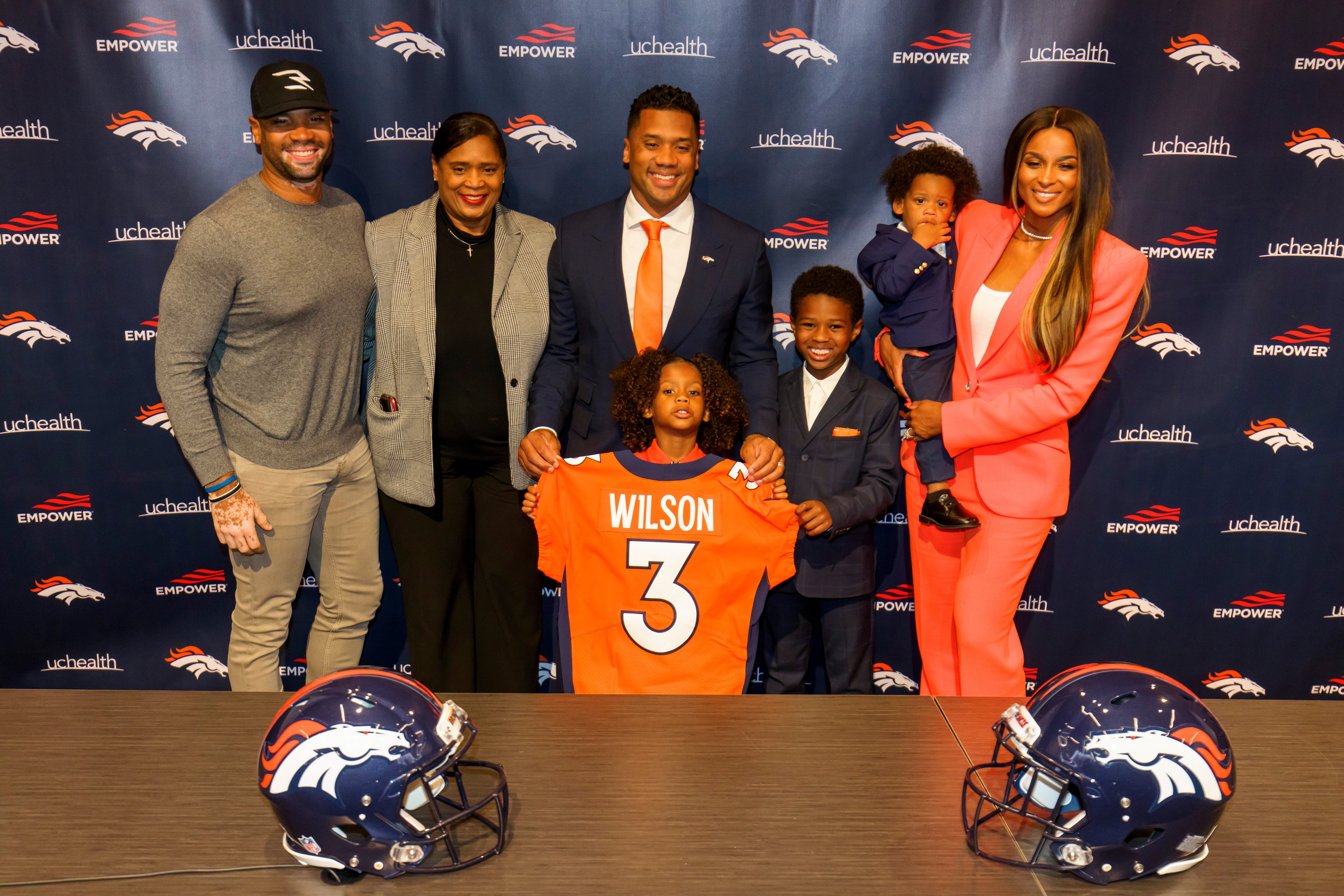 Russell Wilson Has Ciara and Kids by His Side as He's Introduced as New  Denver Broncos Quarterback