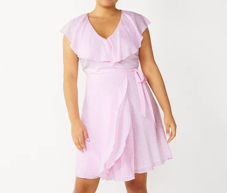 DRAPER JAMES RSVP™ Ruffle Wrap Dress