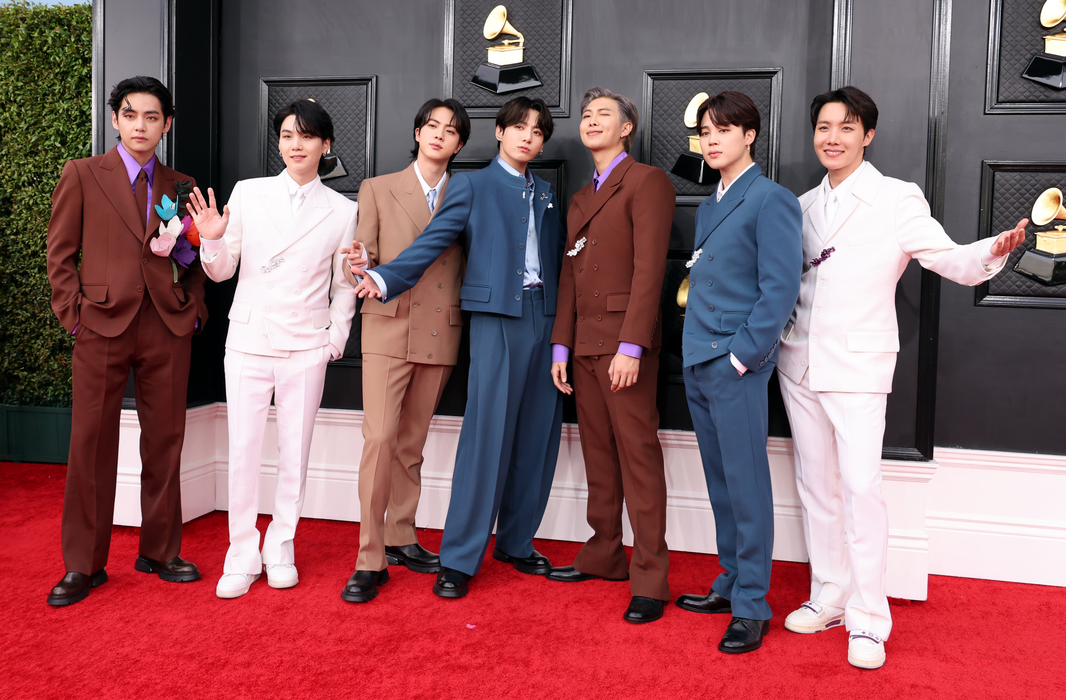 BTS At The Grammys: They Light Up The Red Carpet Ahead Of Performance –  Hollywood Life