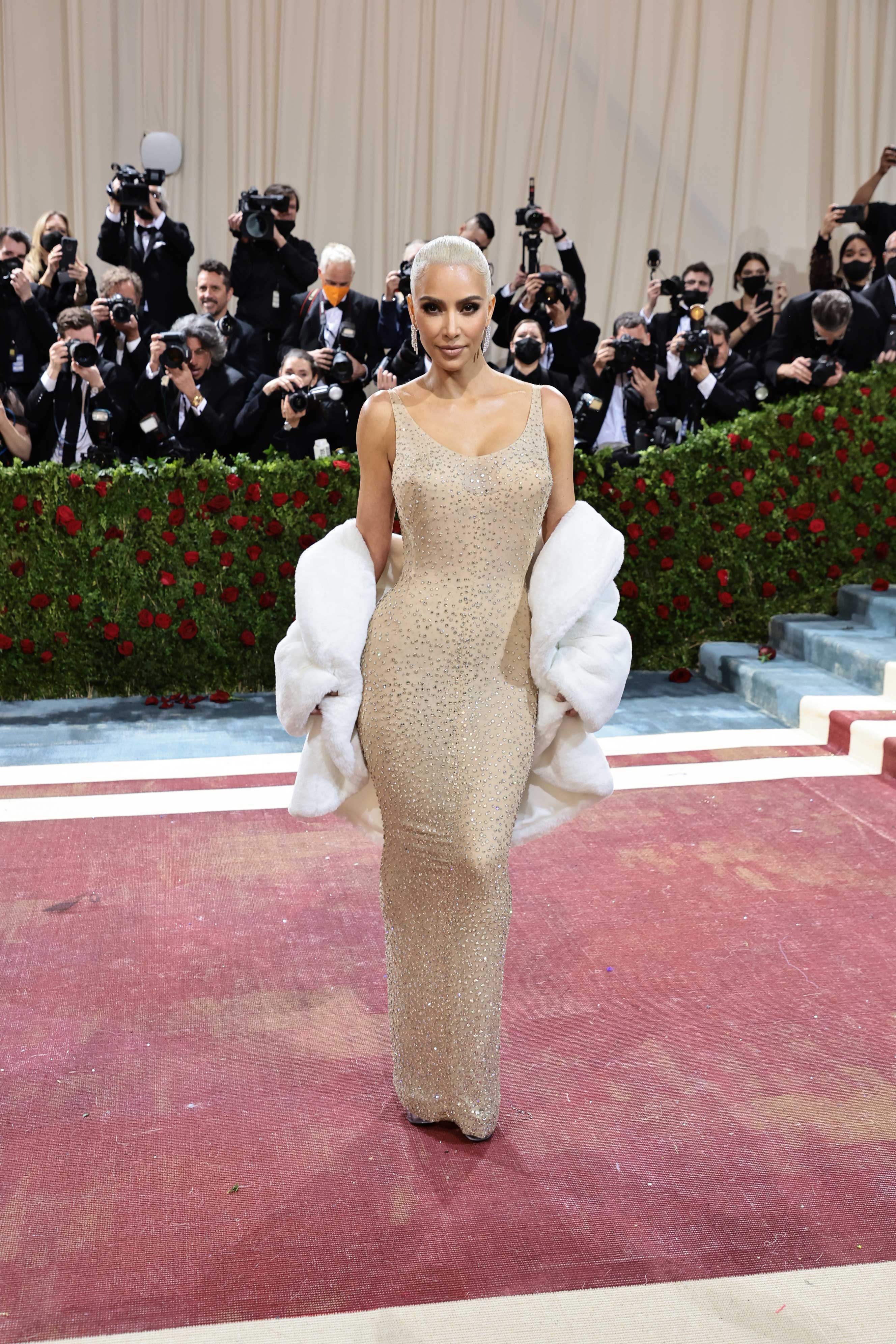 Kim Kardashian Visits Her Marilyn Monroe 'Happy Birthday' Dress At Ripley's  Wearing Balenciaga