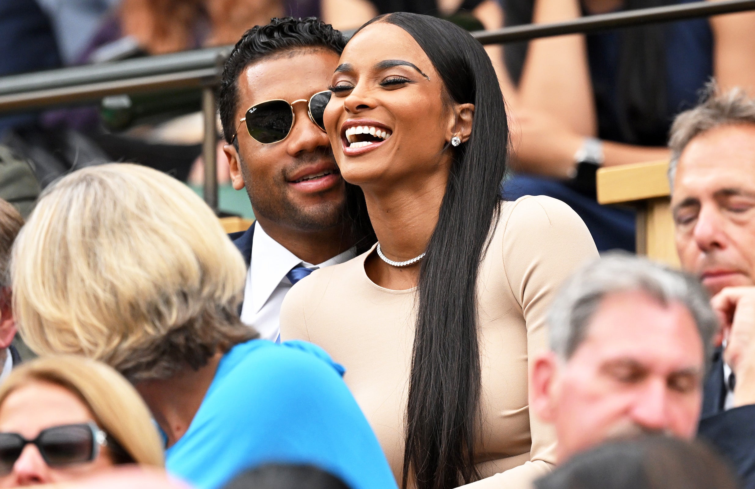 Pregnant Ciara Shows Off Baby Bump in Russell Wilson's No. 3 Jersey