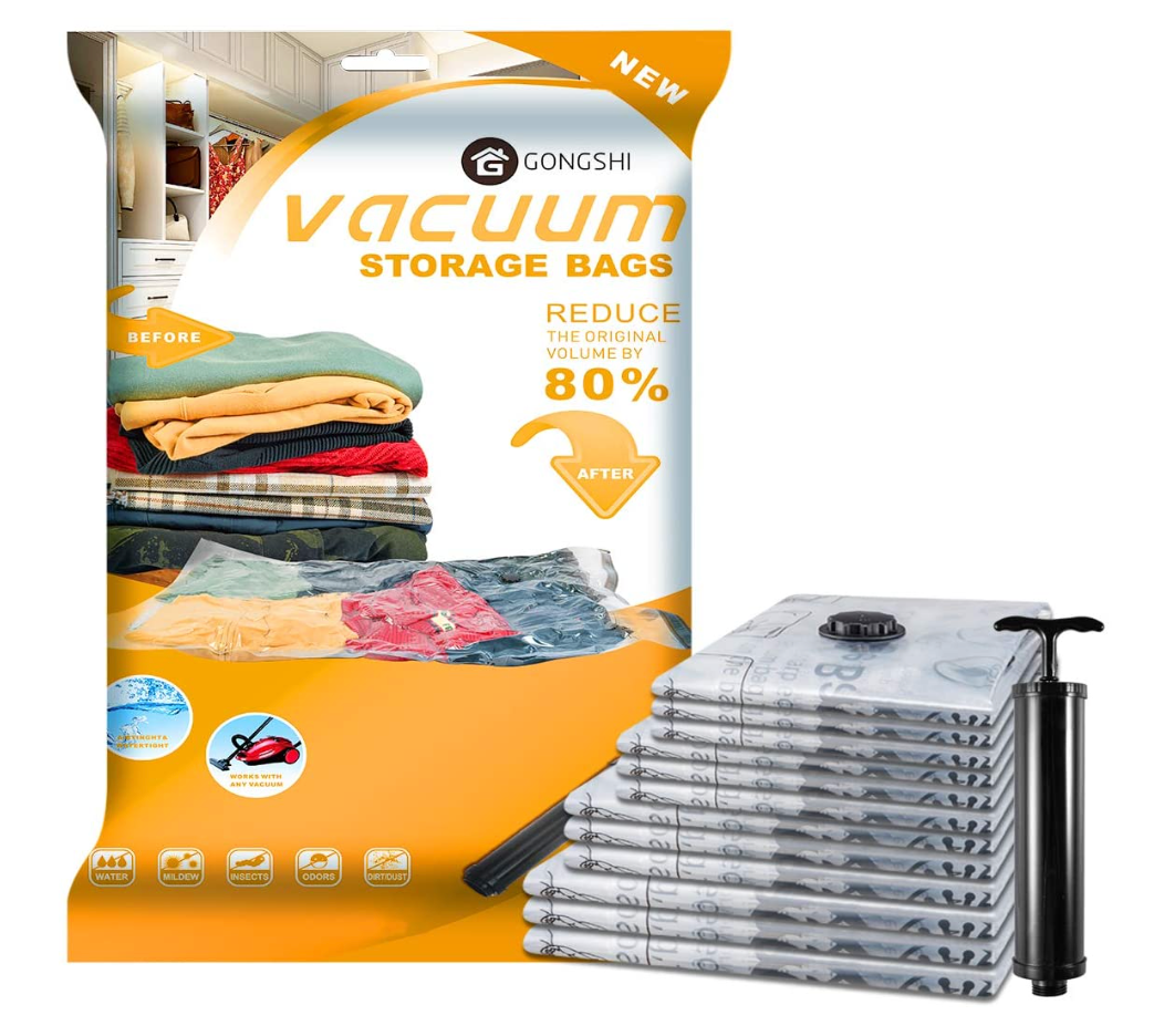 No Need Pump Vacuum Bags Large Plastic Storage Bags for Storing