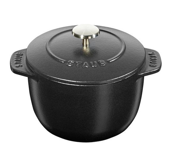 Sur La Table Cast-Iron Garlic Roaster, Black 1 ct