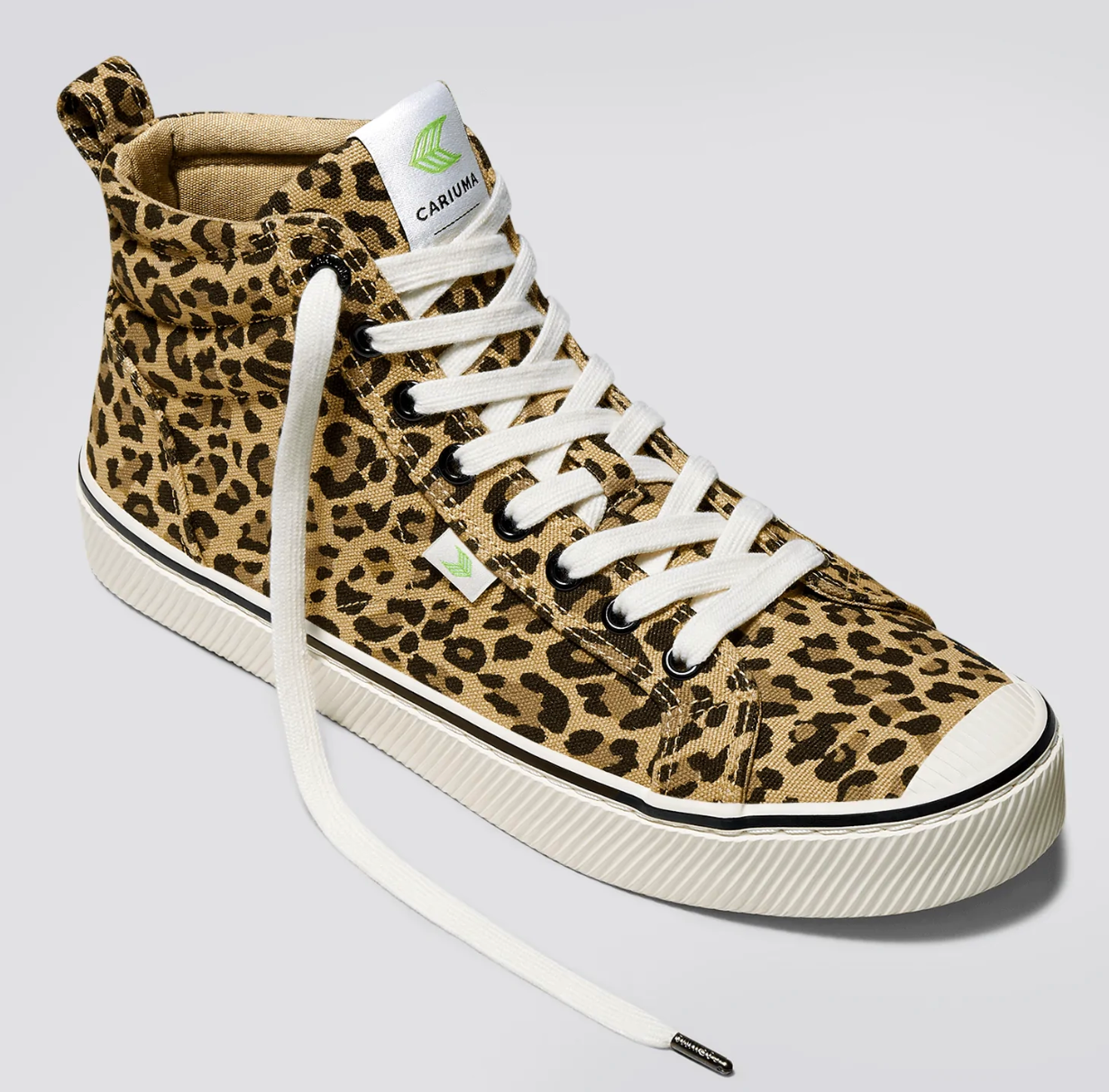 Cariuma OCA High Leopard Canvas Sneakers