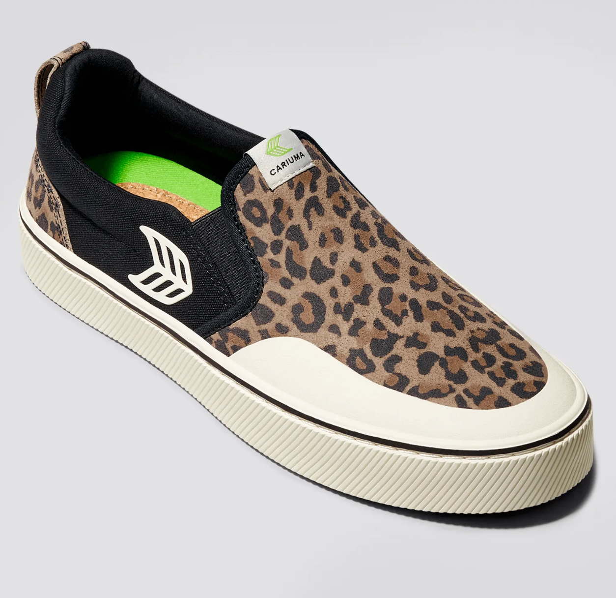 Cariuma Leopard/Ivory Slip-On Skate Pro