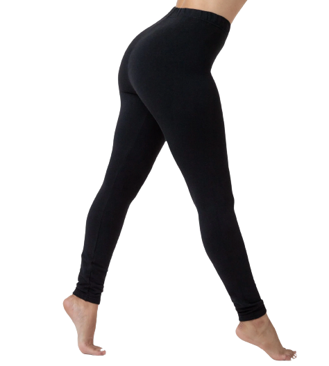 Women's Black Fleece-lined Leggings, Long Johns, Cotton-Padded Trousers,  Fleece-lined, Pressure, Skinny Leg, Tall