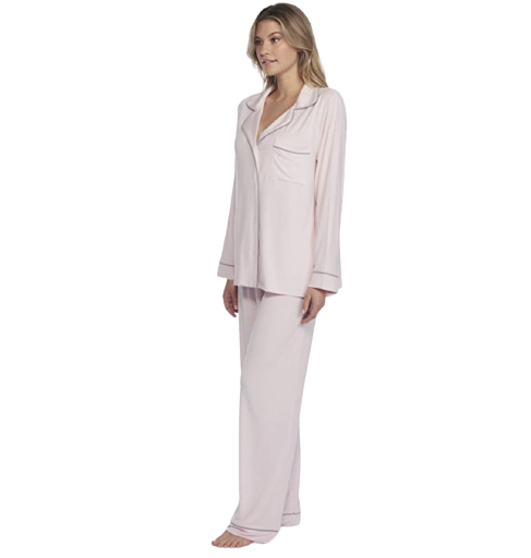 Barefoot Dreams Women's Luxe Milk Jersey Piped Pajama Set