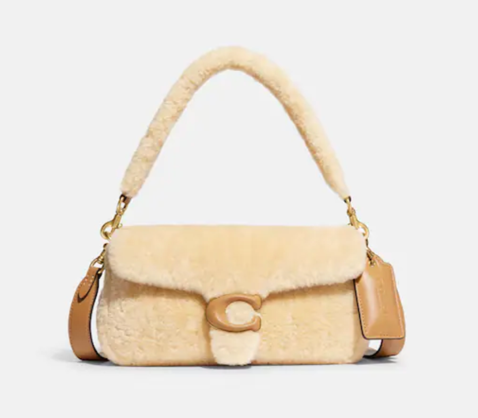 COACH Tabby Shoulder Bag 26 In Signature Leather in Natural