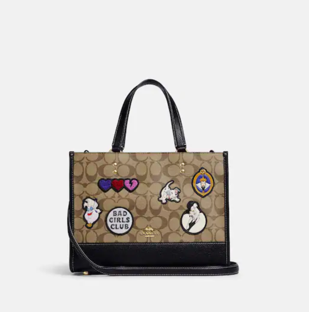 Coach Disney x Coach Rowan Satchel in Signature Canvas with Patches