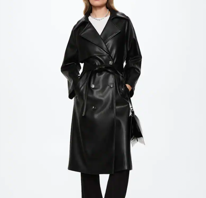 10 Faux Leather Trench Coats for Women to Layer Over Any Outfit in 2022 ...