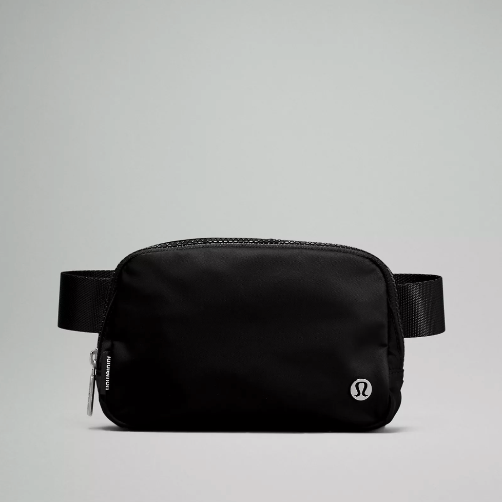 Lululemon Everywhere Belt Bag 1L Black/Black *1st Version Sold Out Tik ...
