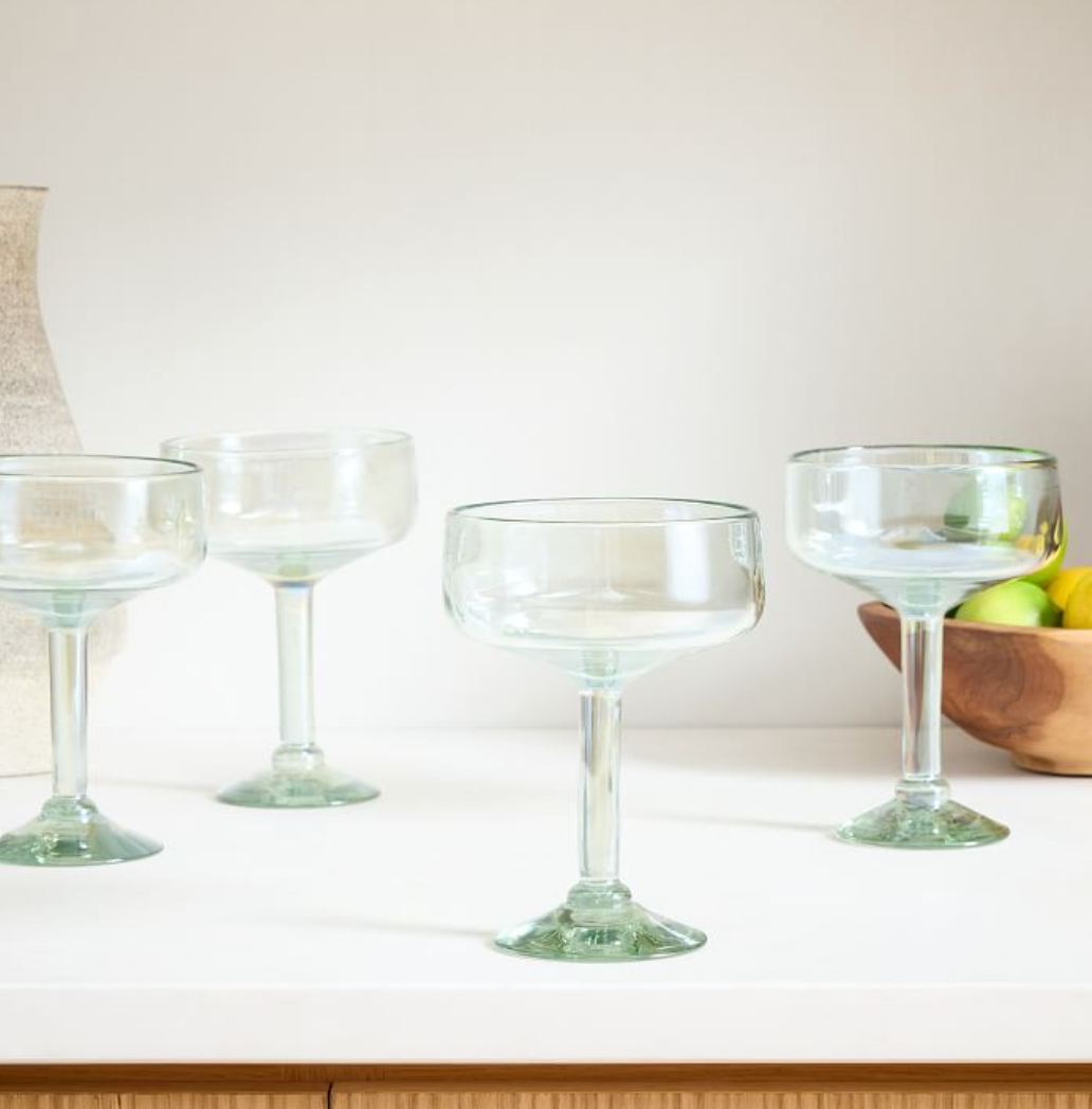 Lysenn Stemless Margarita Glasses Set of 2 - Elegant