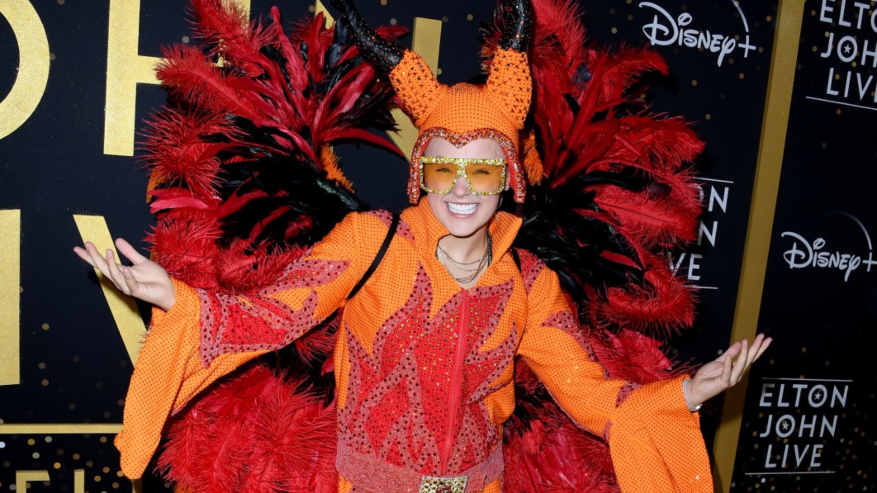 JoJo Siwa Rocks Fiery Look for Elton John's Dodger Stadium Concert