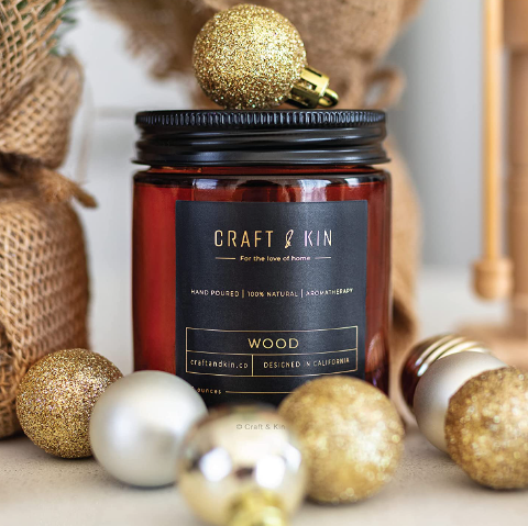 Craft & Kin Premium Wood Candle