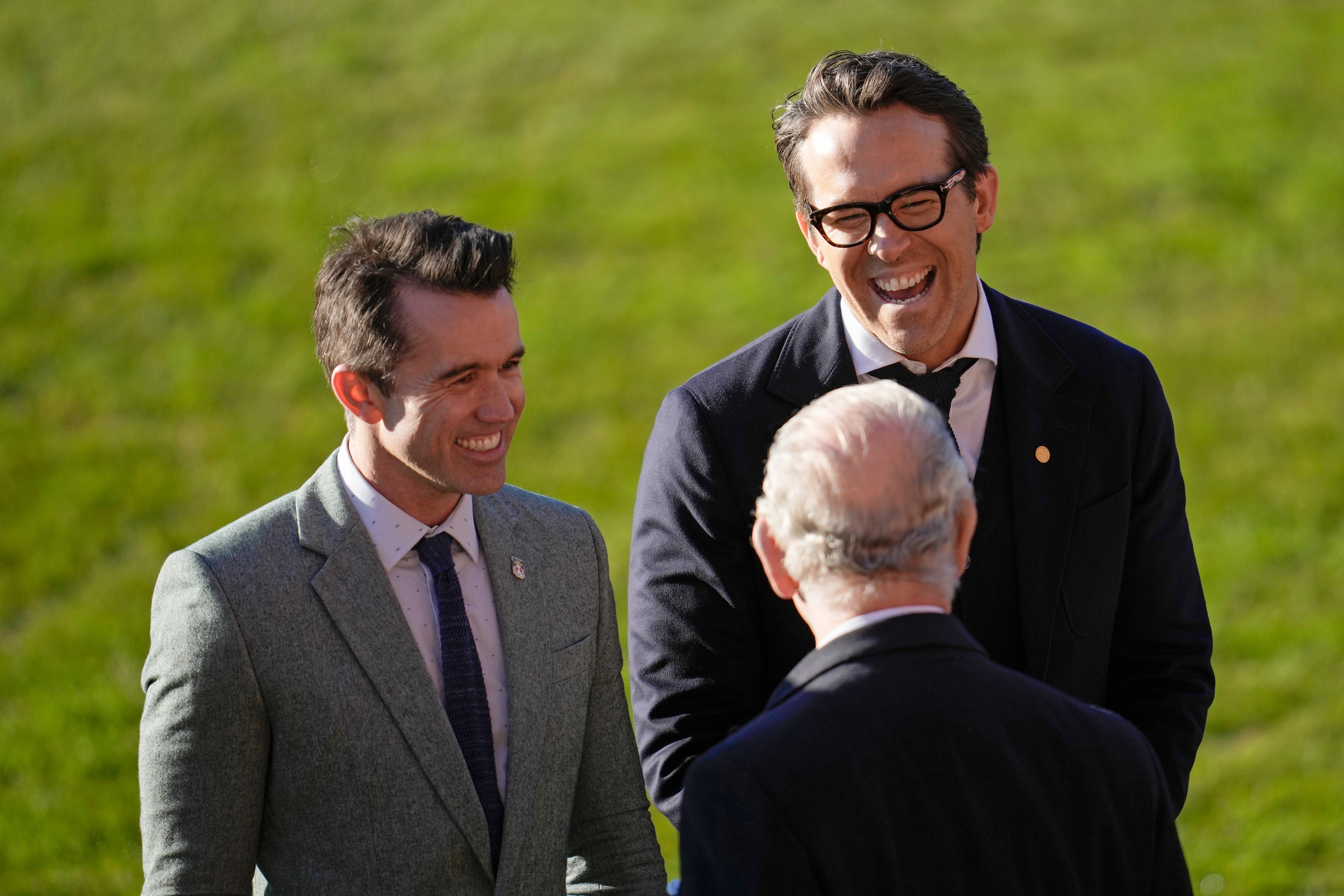 Ryan Reynolds Met King Charles During A Royal Visit To Wrexham AFC (PHOTOS)  - Narcity