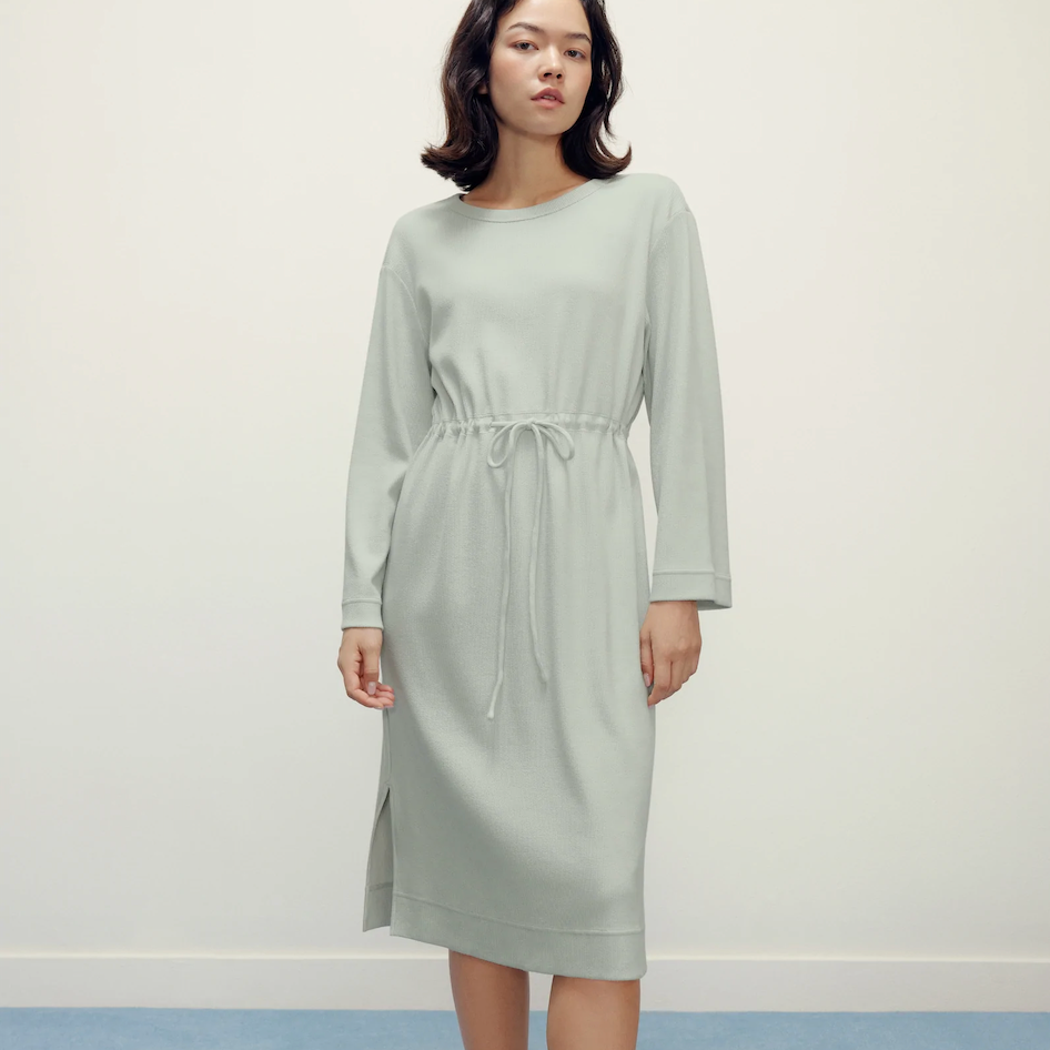 NEIWAI Ribbed Drawstring Waist Dress