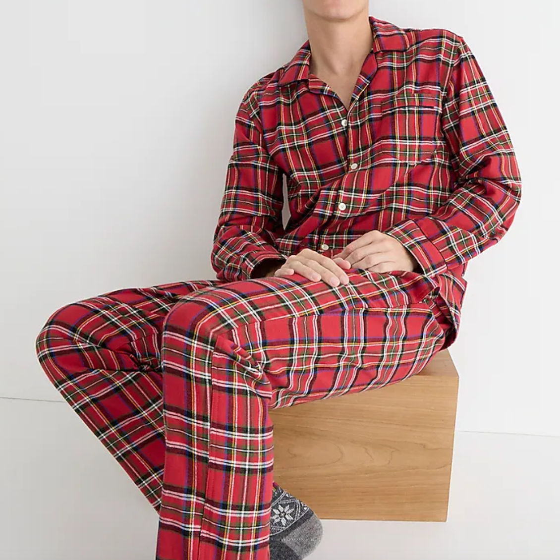 J. Crew Men's Flannel Pajama Set