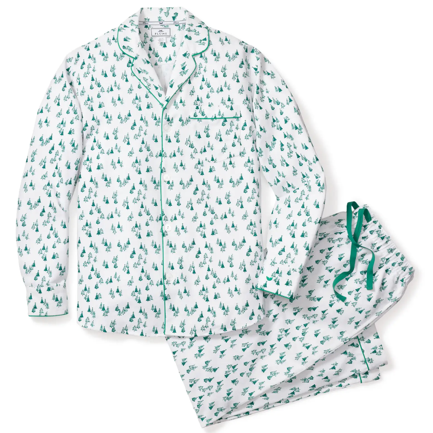 Petite Plume Evergreen Forest Cotton Pajamas