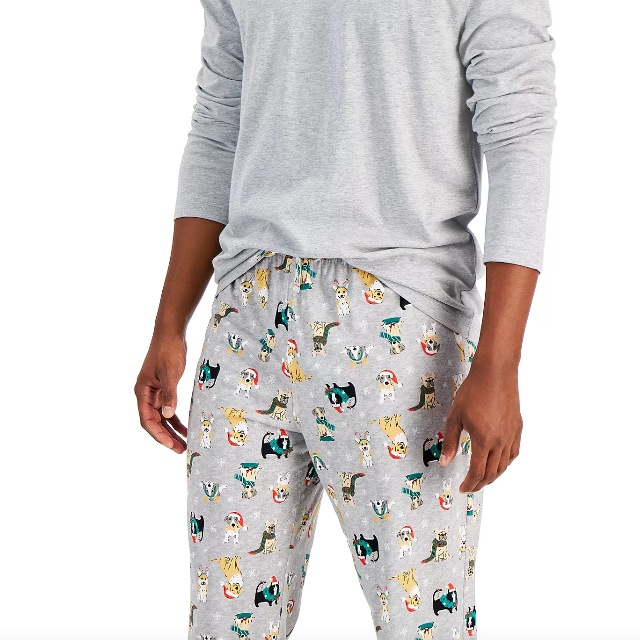 Family Pajama Set: Holiday Dogs and Cats Mix It 