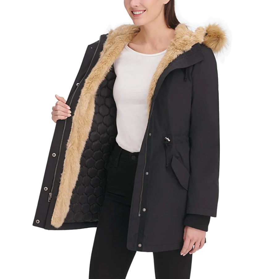 Levi's Faux Fur Lined Hooded Jacket