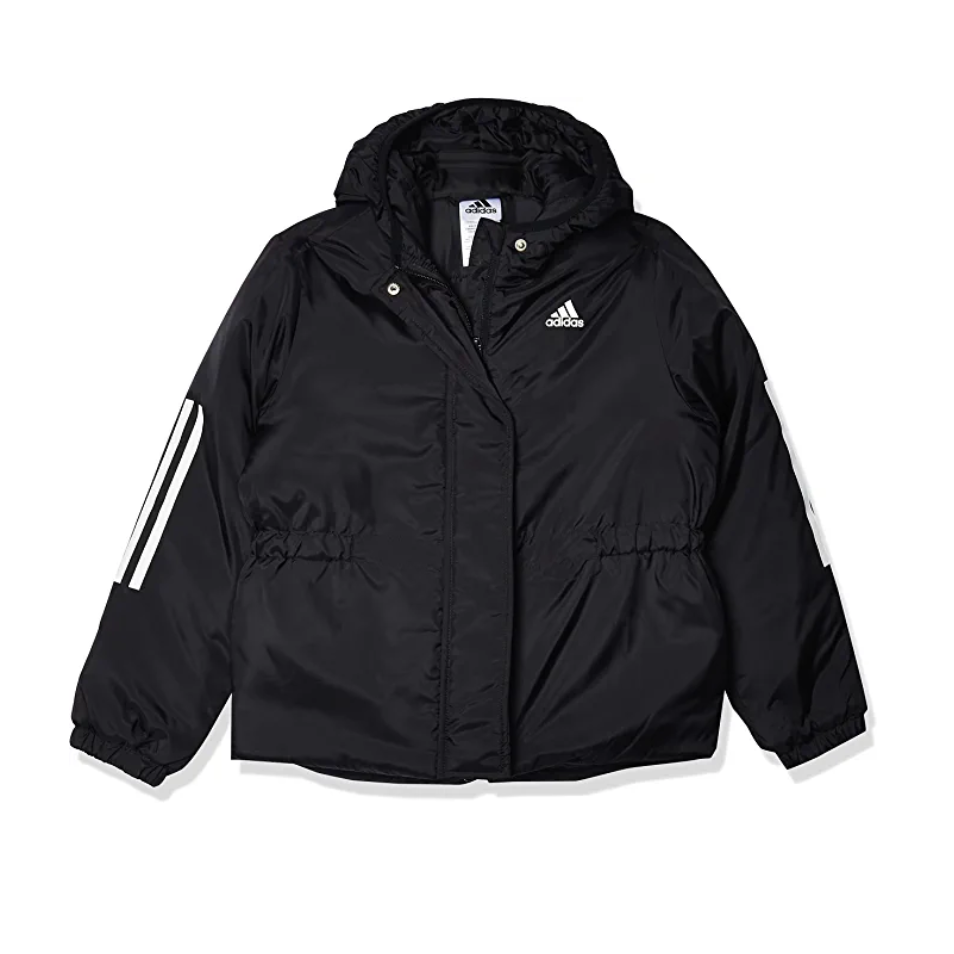 Adidas Girls' Hooded Insulated Jacket Coat