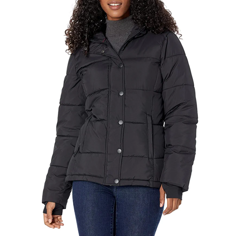 Amazon Essentials Women's Heavy-Weight Long-Sleeve Full-Zip Hooded Puffer Coat