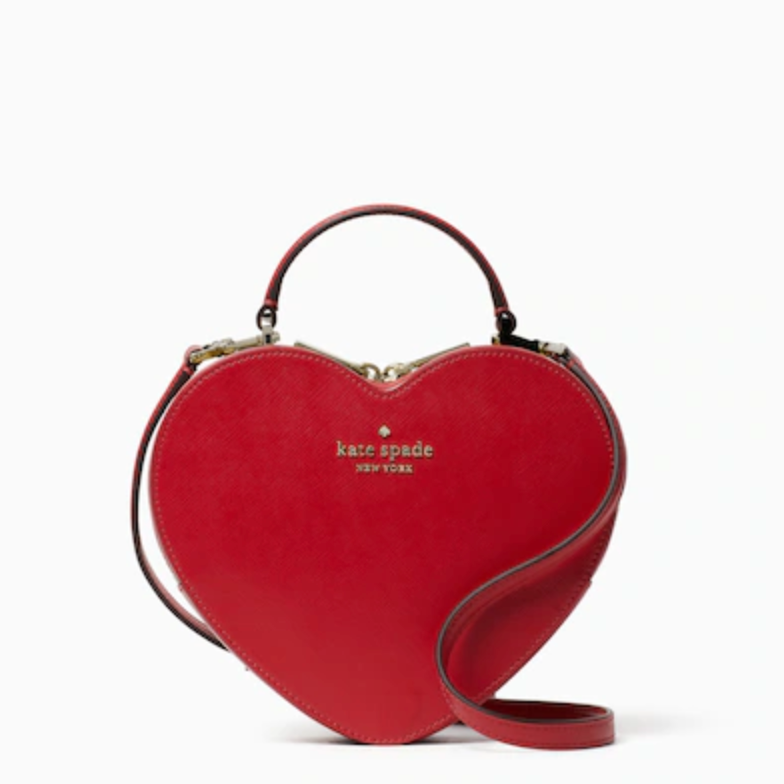 Kate Spade New York Love Shack Heart Purse (Chalk Pink): Handbags