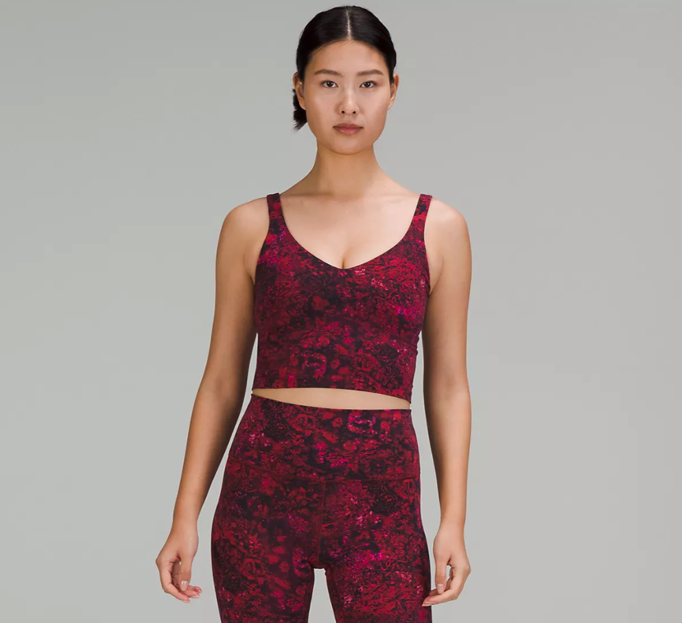 A Red Top: lululemon Lunar New Year Energy Longline Bra, Celebrate the  Year of the Tiger With Lululemon's Lunar New Year Collection